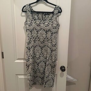 PLEIN SUD JEANIUS Black and white Lace Sleeveless Size US 10